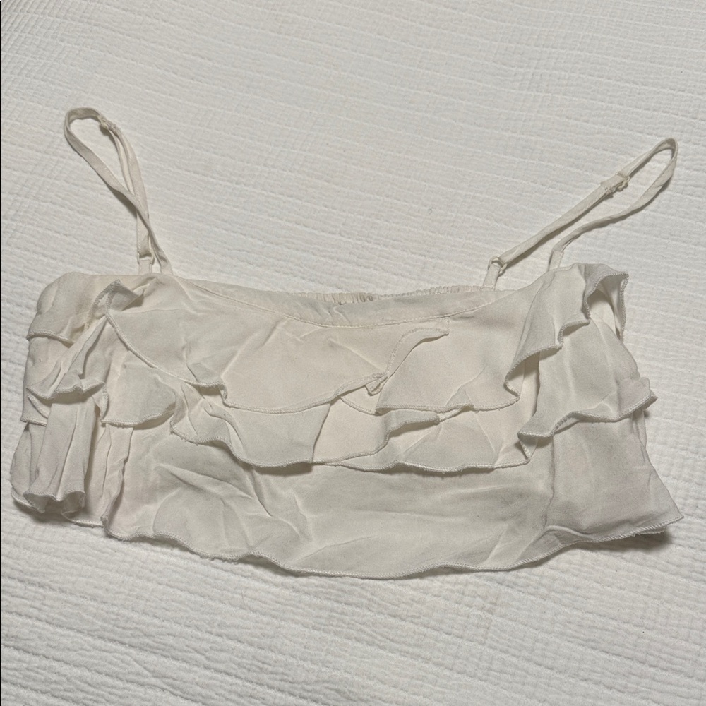Tobi Cream Ruffle Camisole